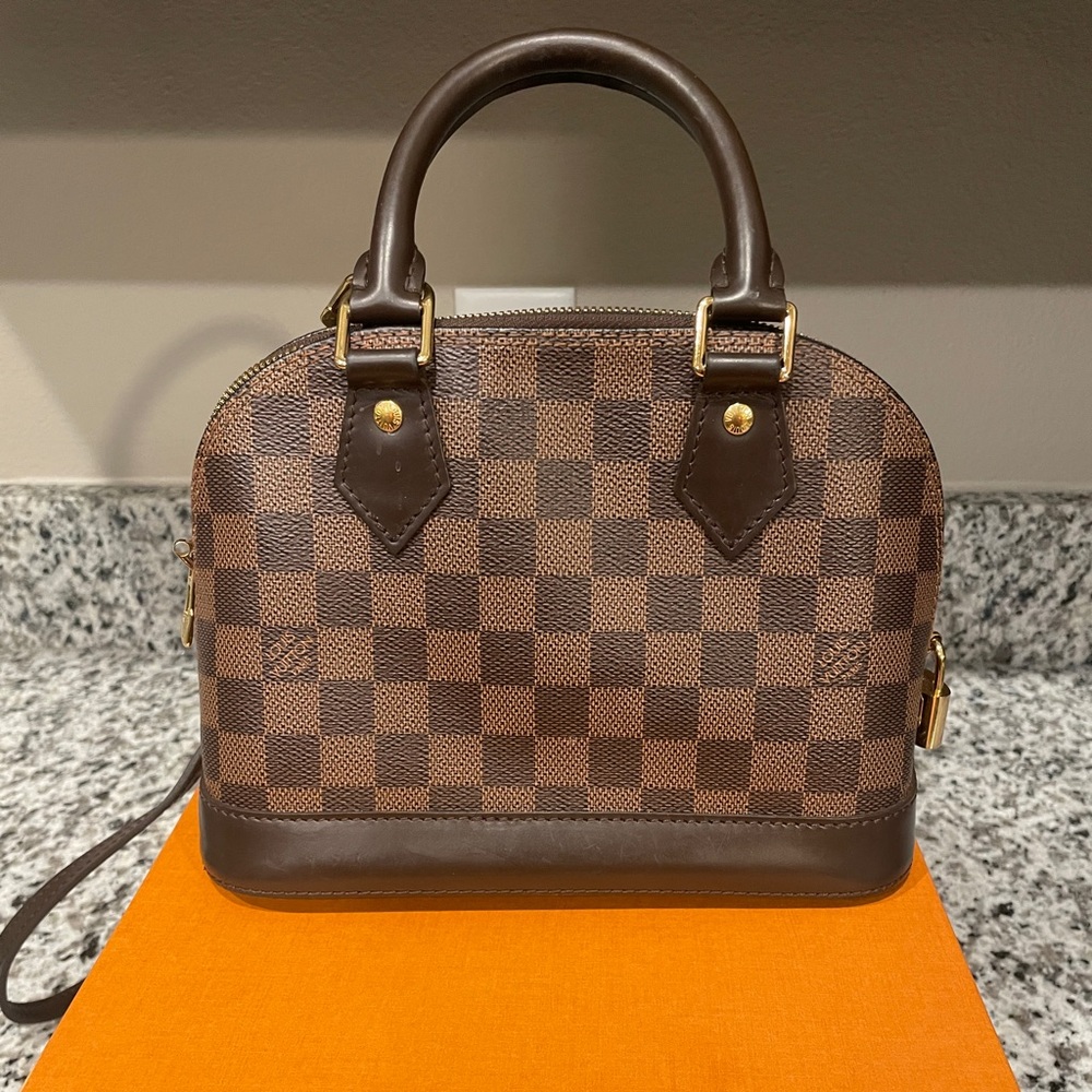 Authentic Louis Vuitton Alma bb Damien Ebene